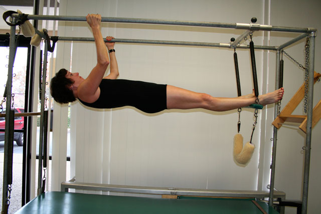 Pilates hanging pullups technique