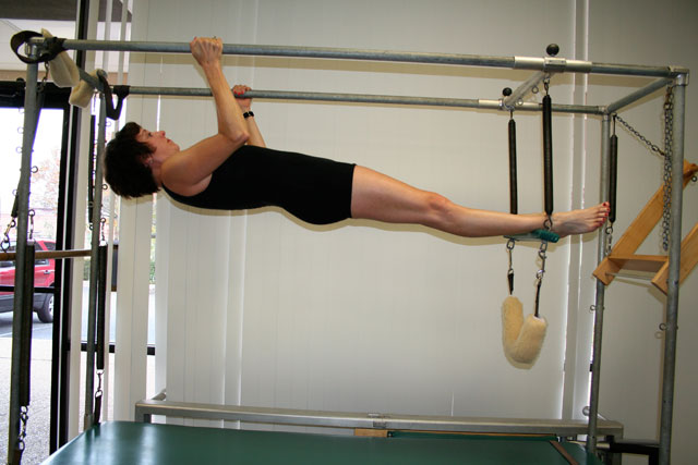 Pilates hanging pullups technique